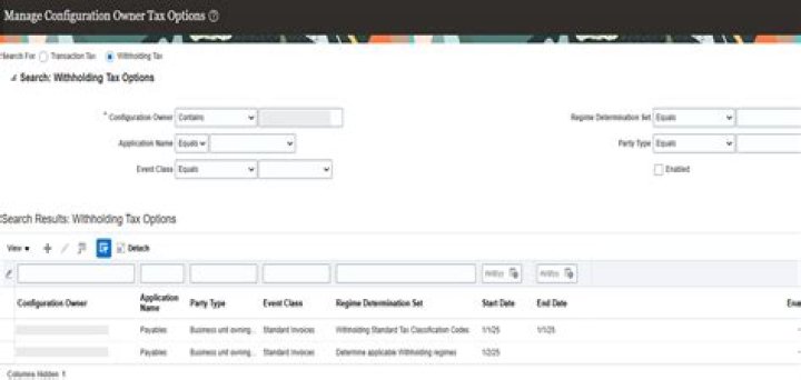 What is offset tax in Oracle?