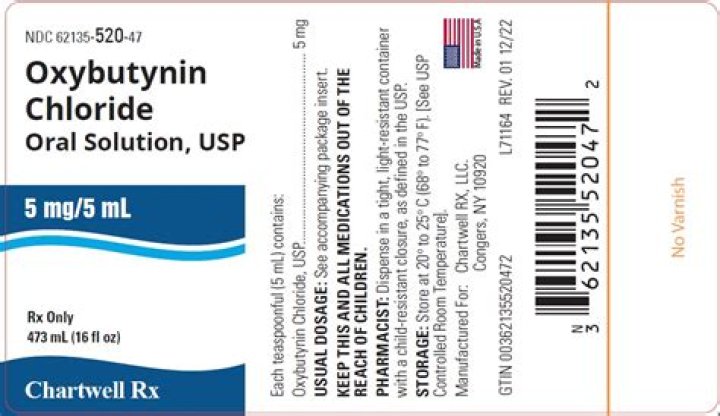 What is oxybutynin ER 5mg used for?