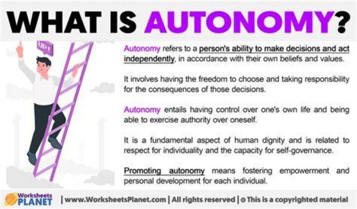 What is the best definition of autonomy?