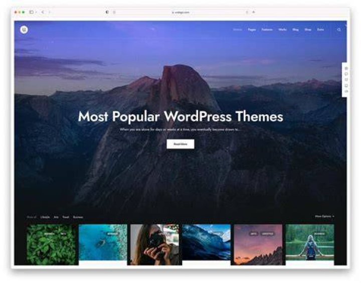 What is the best free WordPress template?