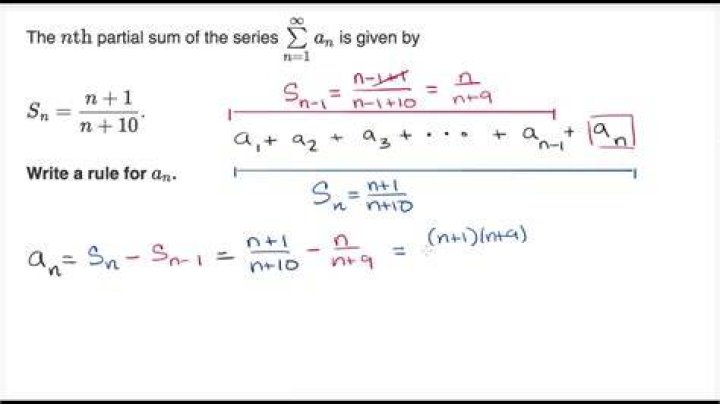 What is the partial sum formula?