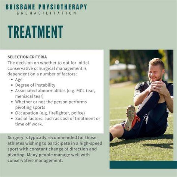 What is the treatment protocol for an ACL injury?