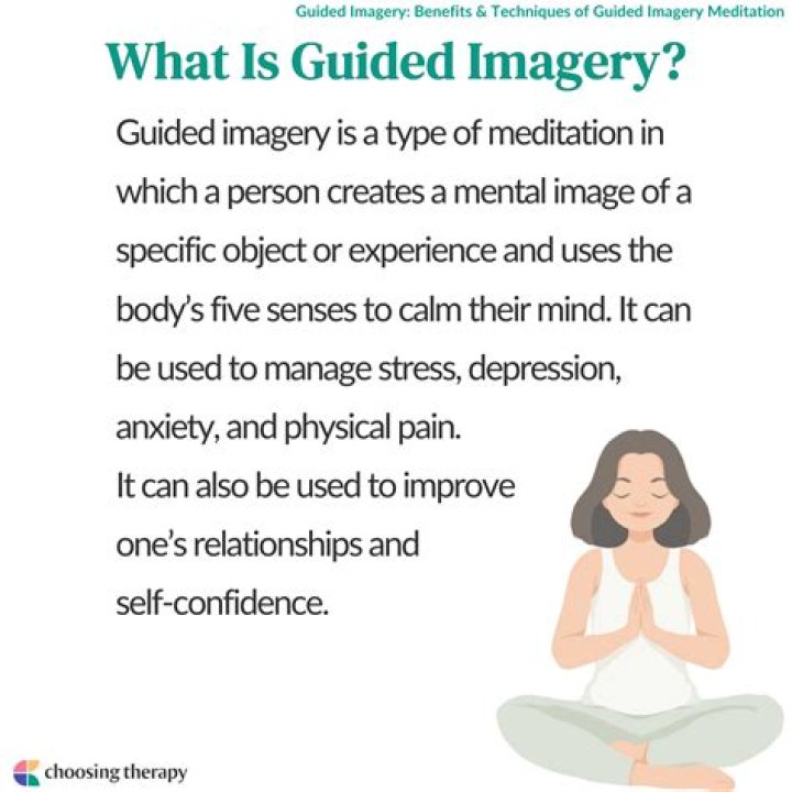 What is visual guided imagery?