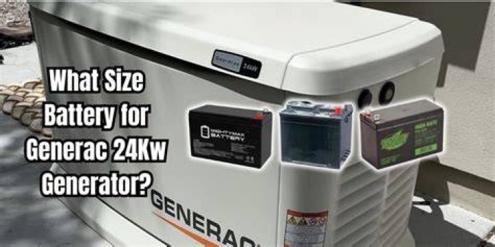 What kind of battery goes in a Generac generator?