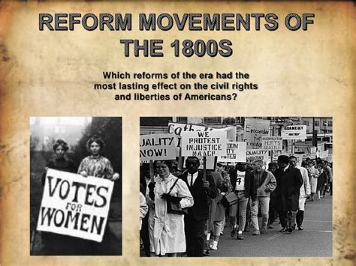 What led to reform movements in the 1800s?