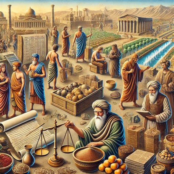 What was the economy and trade like in Athenian society?