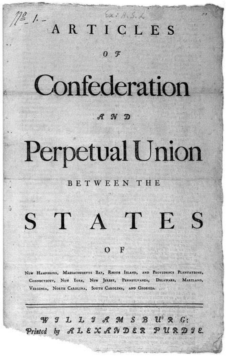 What were some major problems the US had under the Articles of Confederation?
