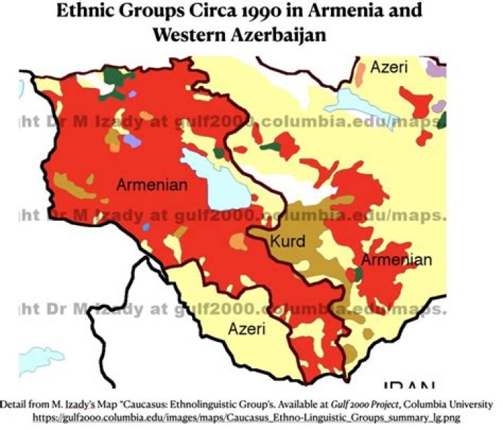 Where are the most Armenians in California?