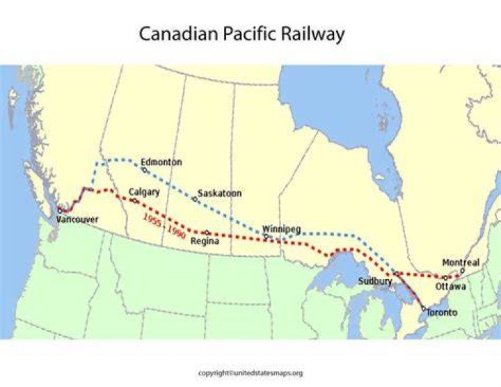 Where does Canadian Pacific Railway start and end?