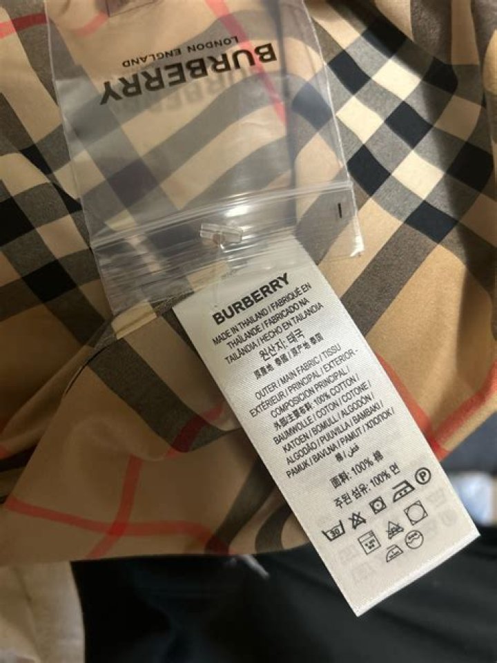 Where is the Burberry product code?