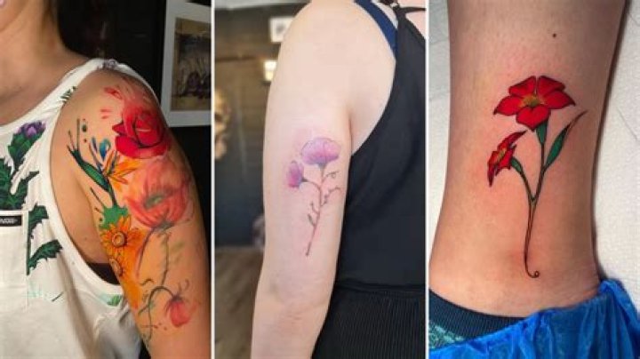 Where to wear a flower tattoo on your body?