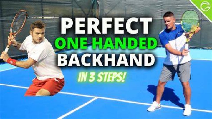 Which hand is dominant with tennis backhand?