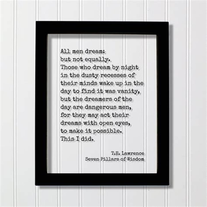 Who wrote the line but the dreamers of day are dangerous people?