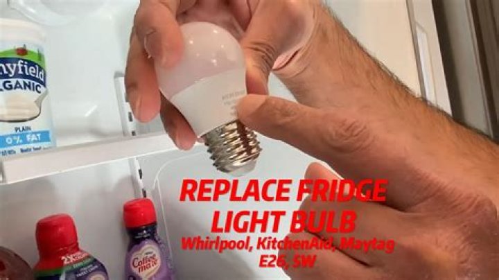 Why is the light not working in my fridge?
